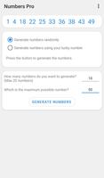 NumbersPro: number generator imagem de tela 1