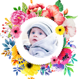 Beautiful Flower Photo Frame Zeichen