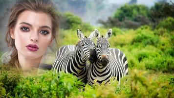 Wild Animal Photo Frame Plakat