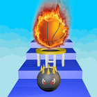 3D Dunk Stairs - Trampoline Hoop Basket Ball आइकन