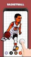 Basketball Pixel Art Coloring  capture d'écran 1