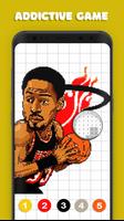 Basketball Pixel Art Coloring  capture d'écran 2