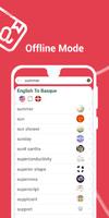 English to Basque dictionary - Learn English Free screenshot 2
