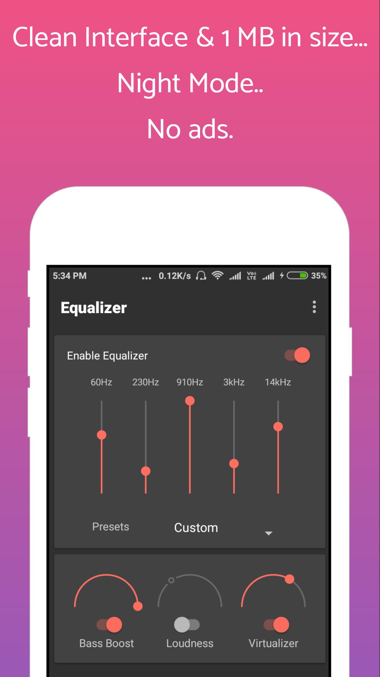 Clean Equalizer & Bass Booster Latest Version 0.1.0 for Android