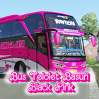 Bus Telolet Basuri Black Pink Zeichen