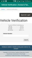 Vehicle Verification Pakistan 2020 screenshot 1