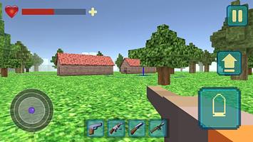 Pixel Shooter War On Island 3D screenshot 2