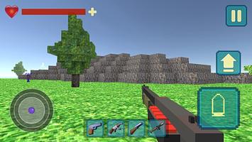 Pixel Shooter War On Island 3D screenshot 3