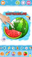 Fruits and Vegetables Coloring 포스터