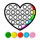 Glitter Pop It Coloring Game icon