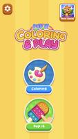 Jeu Livre de coloriage Pop It Affiche