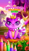Glitter Kitty Cats Coloring پوسٹر