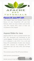 Learn Apache POI PPT Tutorials capture d'écran 1