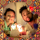 African Couple Photo Editor Fa simgesi