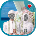 Book Wedding Hijab Couple Suit icon