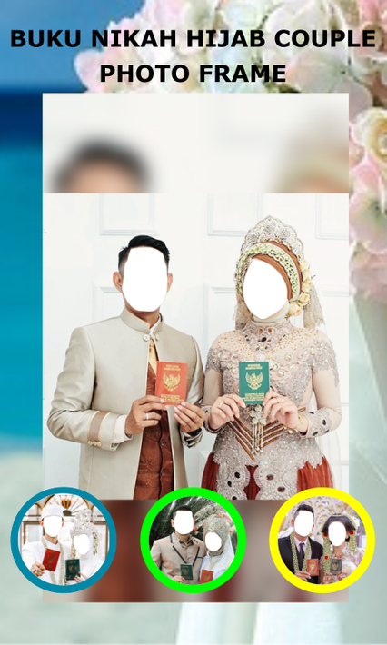 Book Wedding Hijab Couple Photo Frame screenshot 4