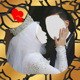 Hijab Wedding Suit Couple ikona