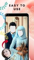 Hijab Wedding Suit Couple Affiche