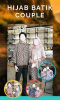 Hijab Batik Couple Photo Frame Affiche