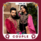 Indian Wedding Dress Couple icône