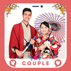 Japanese Kimono Couple Wedding 아이콘