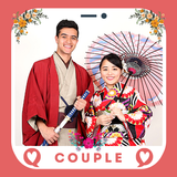 Japanese Kimono Couple Wedding icône