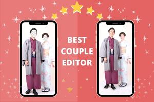 Japanese Kimono Couple Wedding Affiche