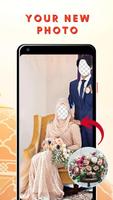 Muslim Wedding Couple Photo Su Affiche
