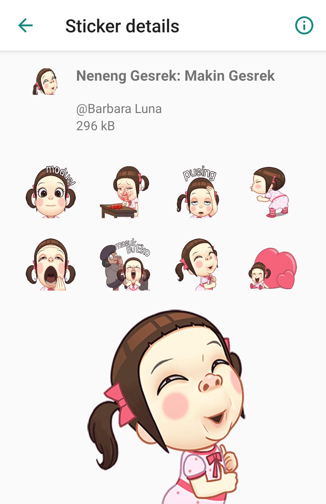 Neneng Gesrek Stickers Lucu For Android Apk Download