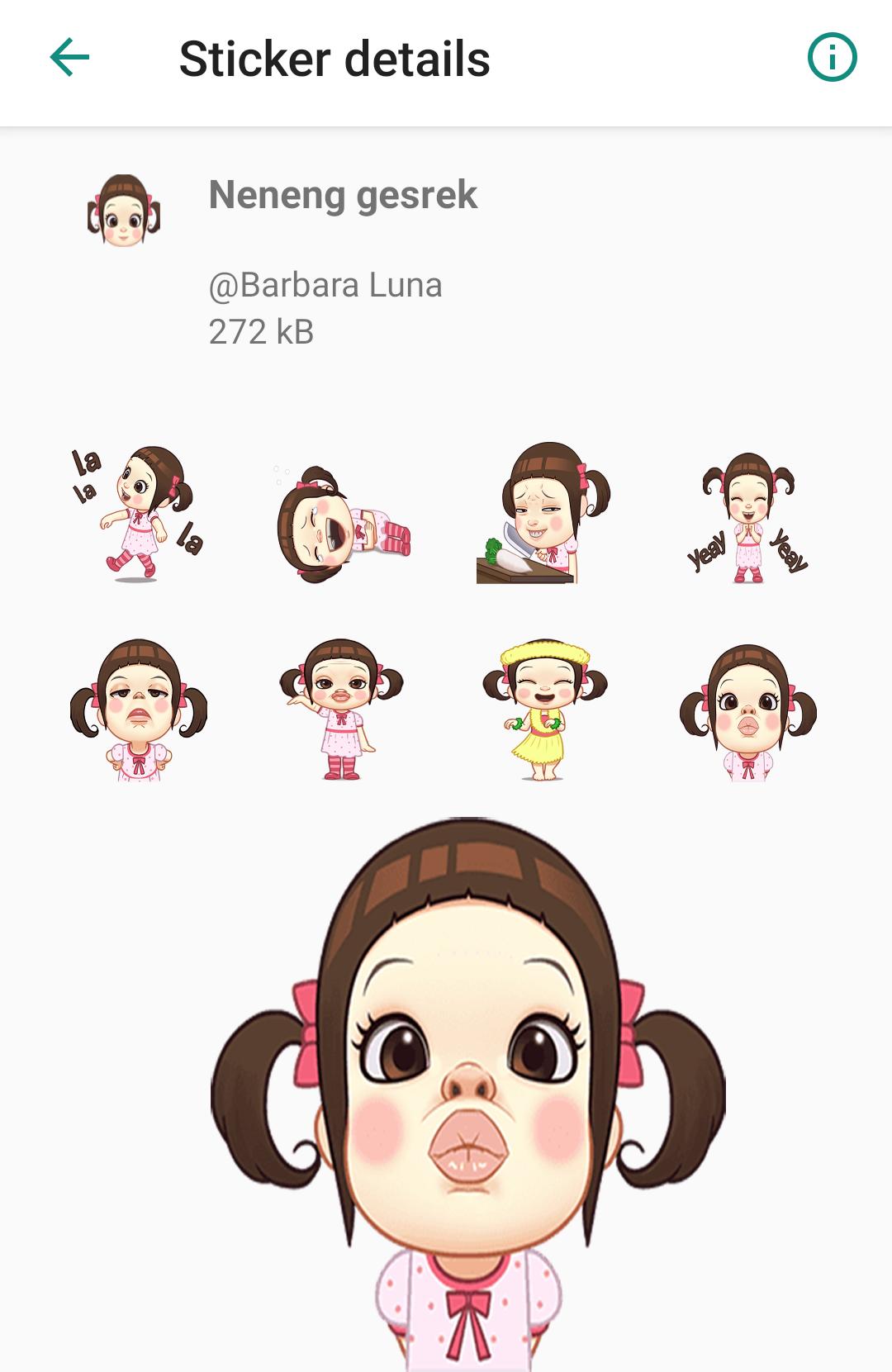 Neneng Gesrek Stickers Lucu For Android Apk Download