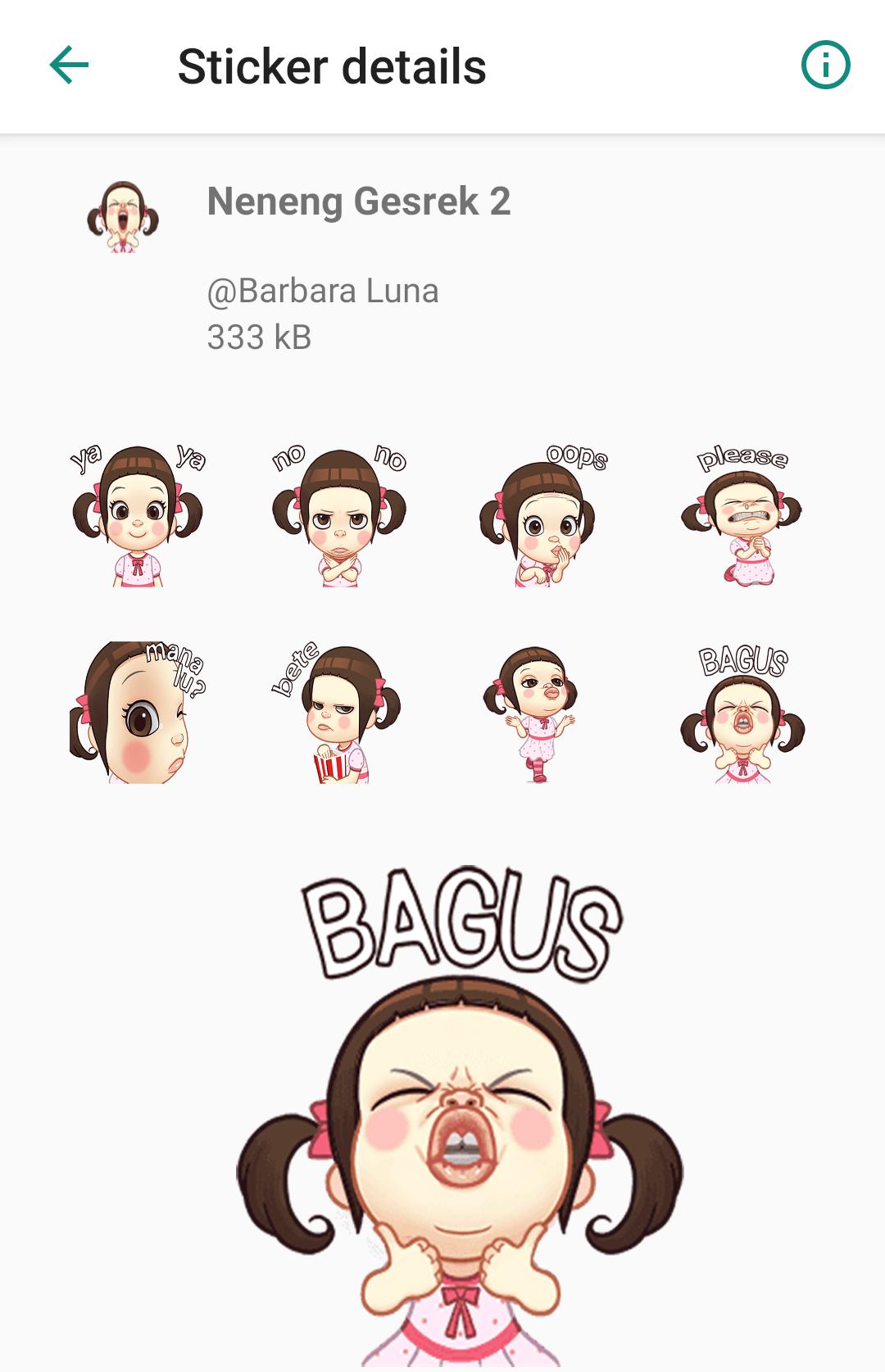 Neneng Gesrek Stickers Lucu For Android Apk Download