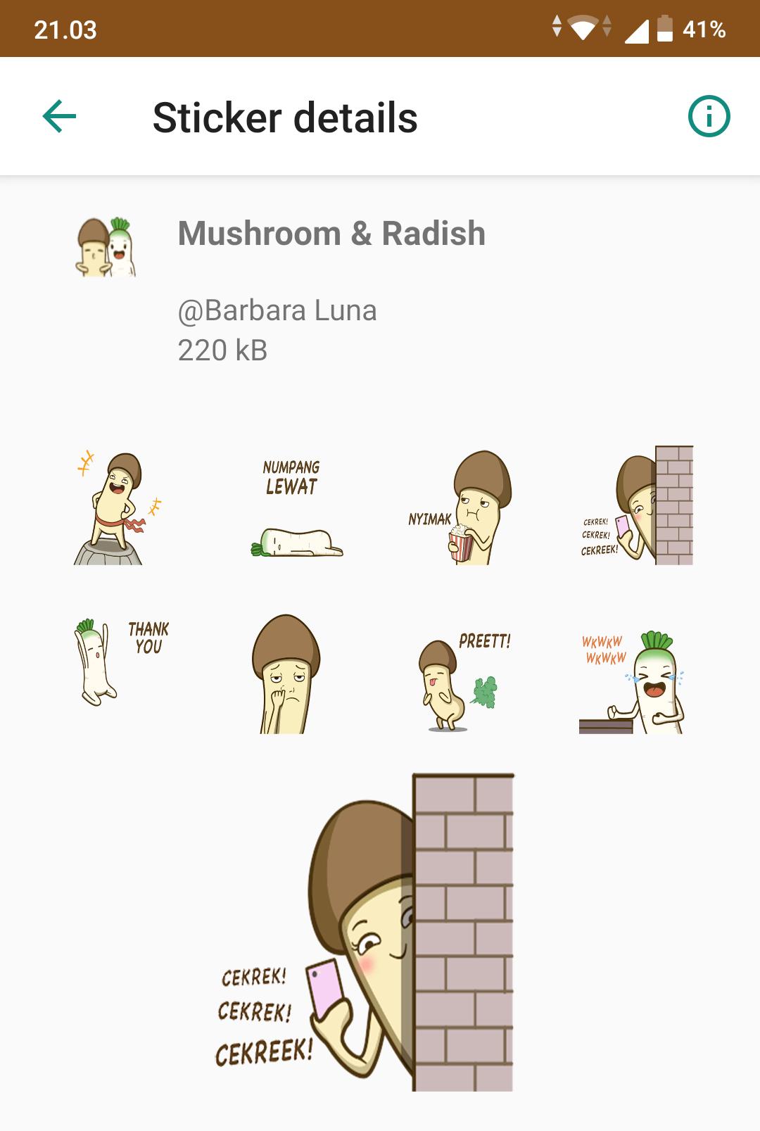 Stiker Mushroom Lucu For Android Apk Download