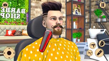 Barber Shop 3d Hair Cut Games syot layar 1