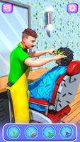 Barber Shop Hair Cutting Salon الملصق