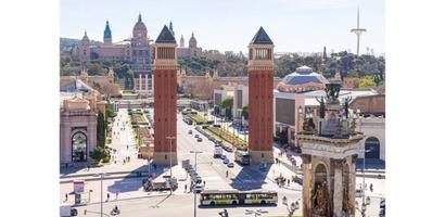 Barcelona webcam beach 포스터