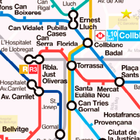 Barcelona Metro Map 2023 아이콘