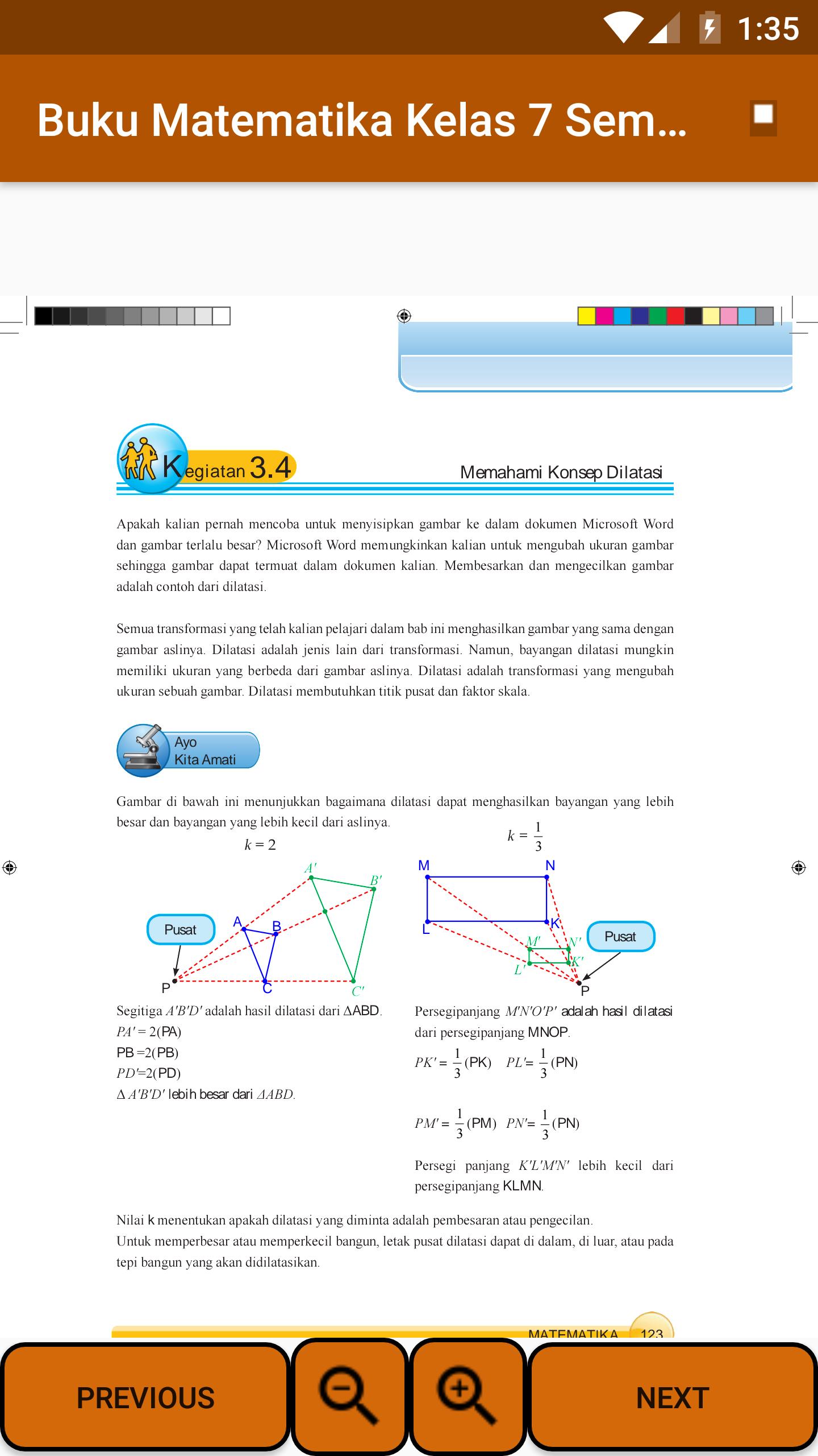 Buku Matematika Kelas 7 SMP/MTS Semester 2 for Android ...