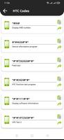 Secret Codes for HTC Mobiles capture d'écran 1