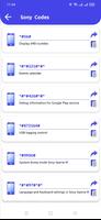 Secret Codes for Sony Mobiles تصوير الشاشة 1