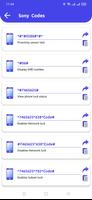Secret Codes for Sony Mobiles تصوير الشاشة 3