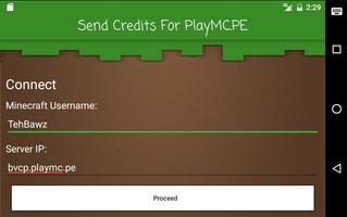 Send Credits For PlayMC.PE capture d'écran 2