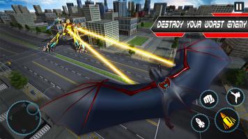 Bat Robot Car Game - Tornado Robot moto bike game Affiche