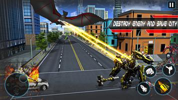 Bat Robot Car Game - Tornado Robot moto bike game capture d'écran 1