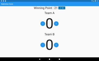 Badminton Score Counter capture d'écran 3