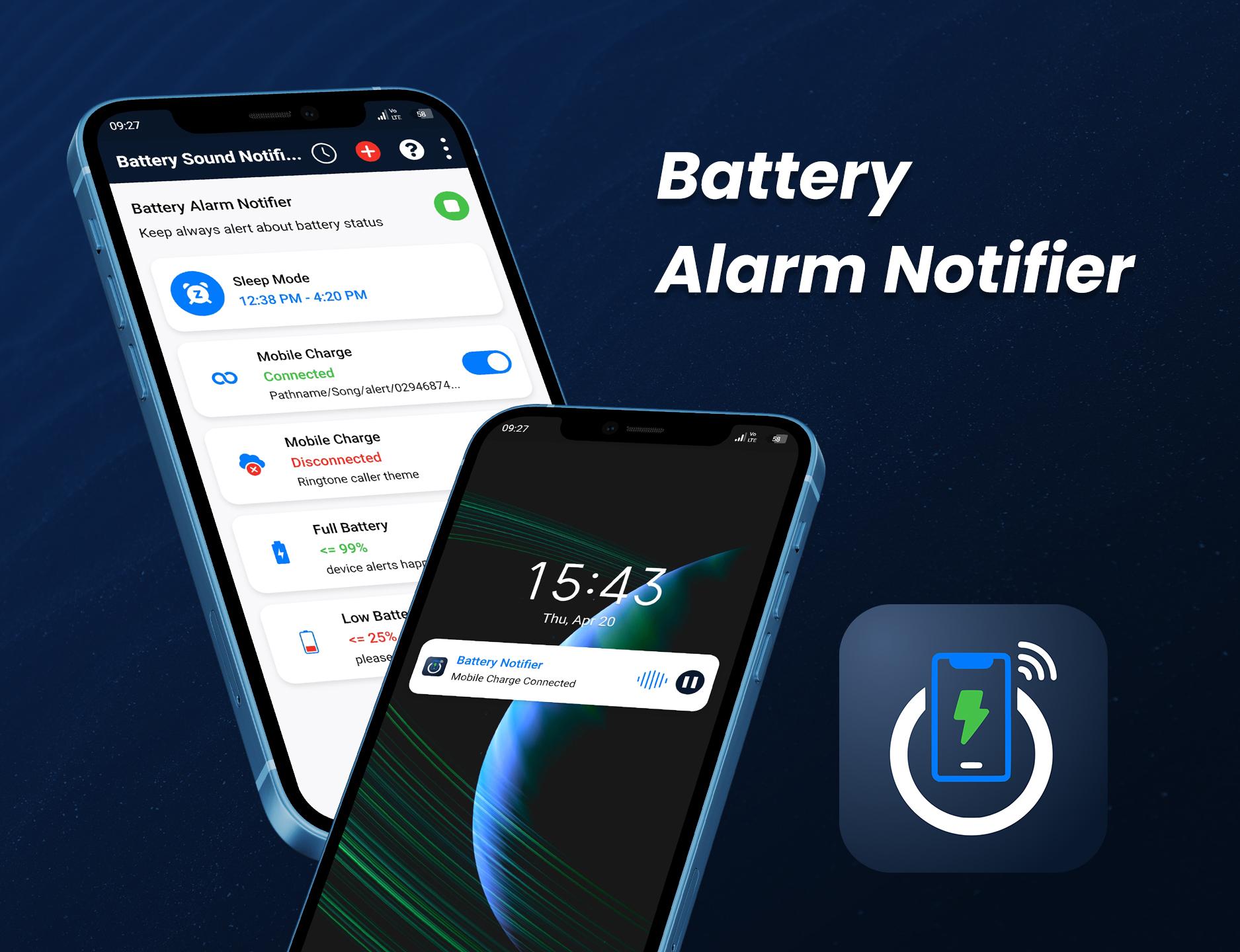 Battery sound notification на русском