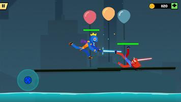 Stickman Friend Battle Fight Ekran Görüntüsü 1