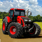 ikon permainan traktor simulator.