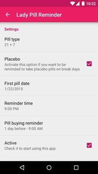 Lady Pill Reminder 截图 4