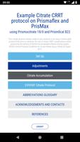 Prismaflex Citrate Protocol capture d'écran 1