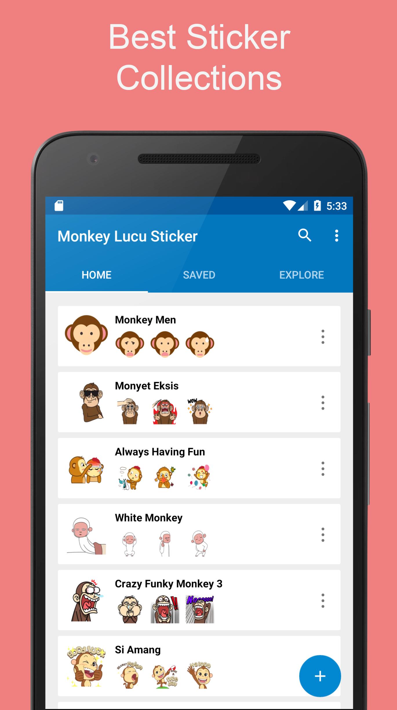 Stiker Monyet Jahil Lucu Cute Wastickerapps For Android Apk